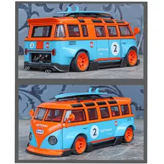 ماکت فلزی فولکس واگن ون سامبا تیونینگ 1/24